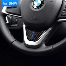 For BMW X1 F48 F45 F46 2 Tourer Car Steering Wheel Cover Carbon Fiber M Stickers