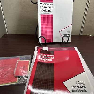 The Winston Grammar Program: Basic Level Student Workbook. Teachers Manual/ Card
