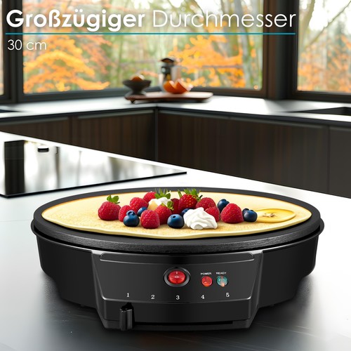 Crepes Maker Galettes Crepes Maschine Crepes Pfanne Crepesmaker Creperie - Bild 5 von 6