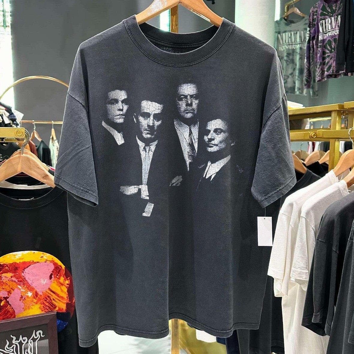 KITH goodfellas tee sサイズ　ヴィンテージ Kith Goodfellas Vintage Tee Black Men's - SS22 - US