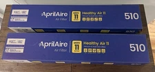 AprilAire 510 Healthy Air Replacement Filter Whole House Air Purifier - Lot Of 2