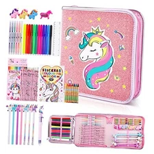 53PCS Fruit Scented Markers Set - Art Coloring Drawing Kits for Kids Unicorn 2