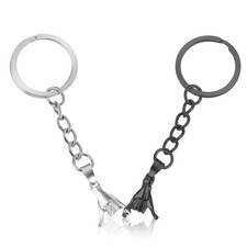 2Pcs Matching Couple Pinky Promise Keychain Gifts for Boyfriend Girlfriend