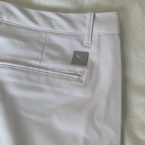 Puma Golf Shorts Uomo 42x10 Bianco Puma SE Way 1 Elasticizzato Grip Vita Atletico