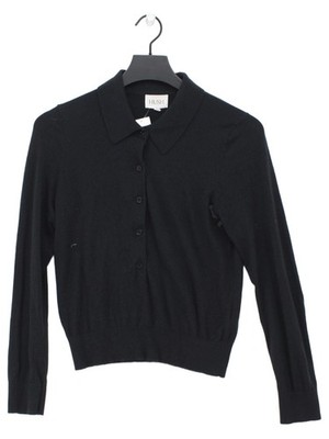 Hush Women's Polo XS Black Wool with Polyamide, Viscose Basic