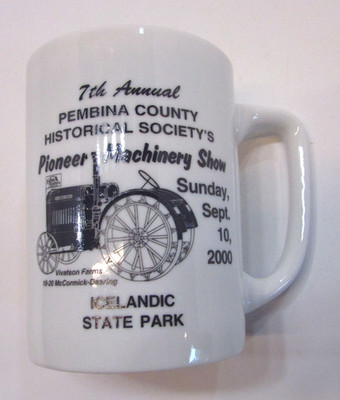 Vintage 2000 Pembina Co Historical Pioneer Machinery Show Mug McCormick Deering