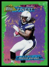 2015 Finest Melvin Gordon Rookie 1995 Topps Finest Green Refractor /299