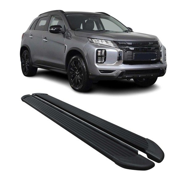 Trittbretter Seitenschweller FüR Mitsubishi ASX 2023-2026 Aluminium Schwarz 2X-image