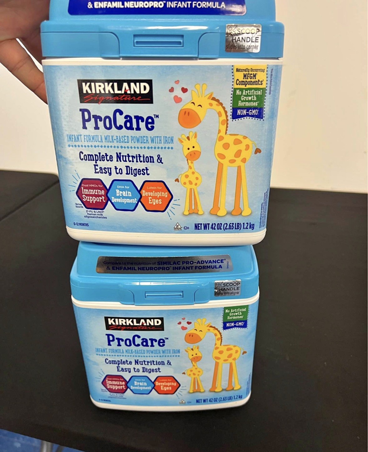 2-pack Kirkland Signature ProCare with Dual HMO's Infant Formula 42 oz 9/27 1/27