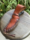 BCS SCHOPP MONTANA SNAKE CUSTOM KNIFE DARK HORN HANDLE "RAM RAPIER BLADE" — photo 8