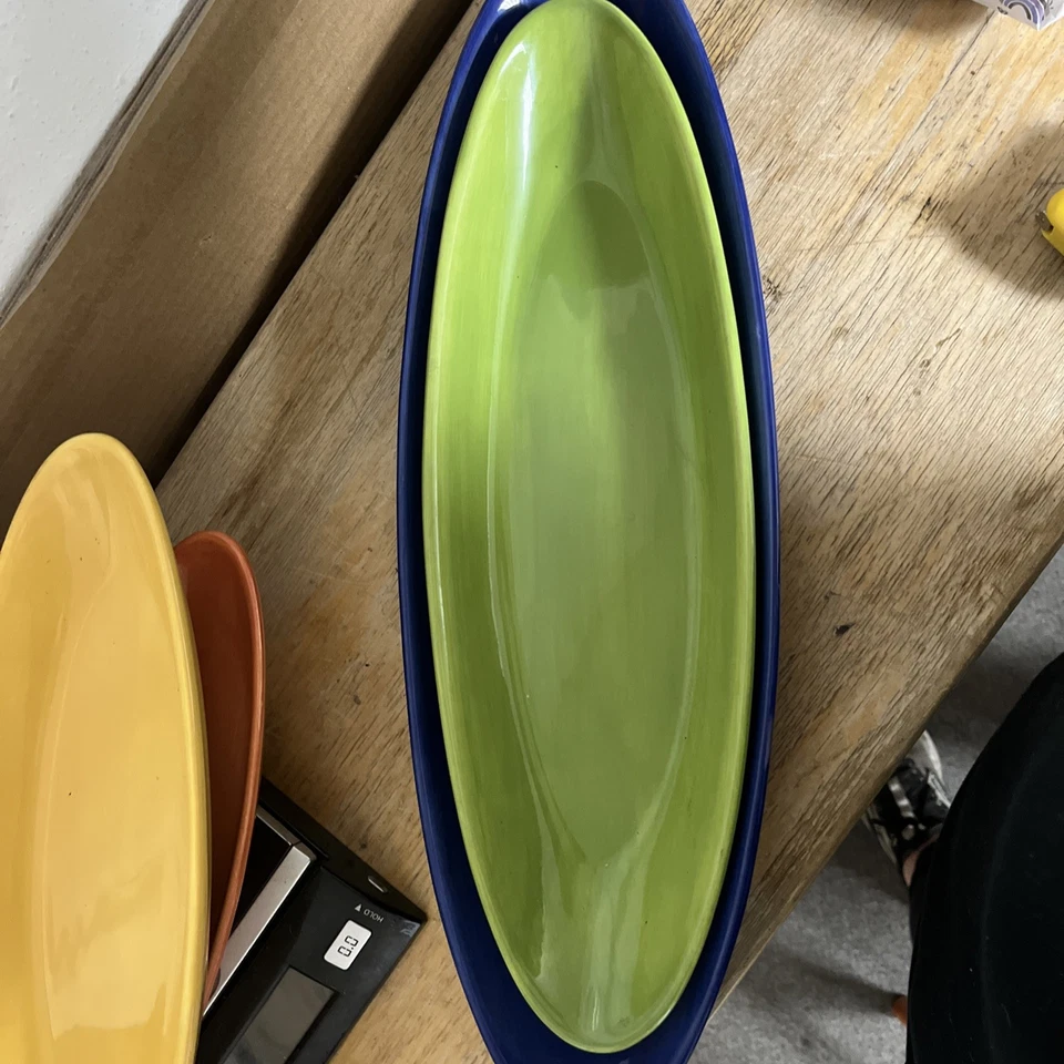 Pottery Barn COLORFUL SERVE Oval Serving platter set of 4", 11" - 20", New, NWT - Image 4 of 4