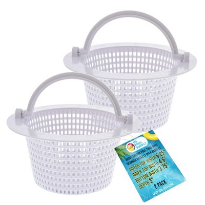 Pool-Skimmerkörbe 2 Stück U.S. Pool Supply, Standard klein, mit Griff,
