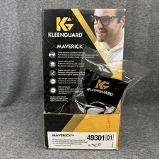 Kleenguard Maverick Safety Glasses 10ct Clear/Orange Polycarbonate Frame 49301