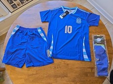 AFA Adidas Messi 10 Kids Argentina Soccer Uniform Jersey/Short/Socks Youth
