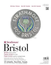 Strathmore Bristol Vellum Paper Pad 11"X14"-15 Sheets