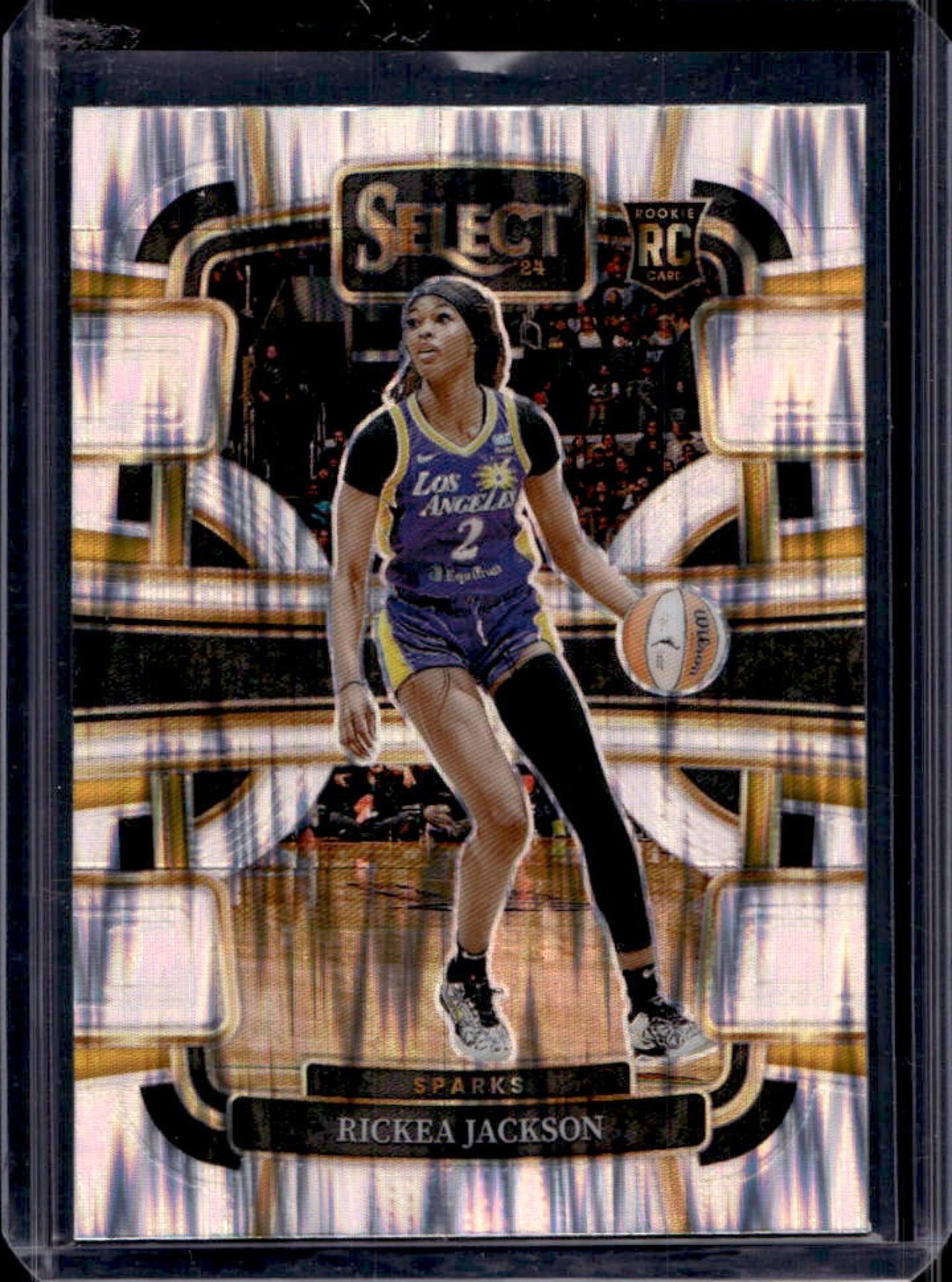 2024 Select WNBA Rickea Jackson RC Silver Flash Prizm Concourse #58 Sparks