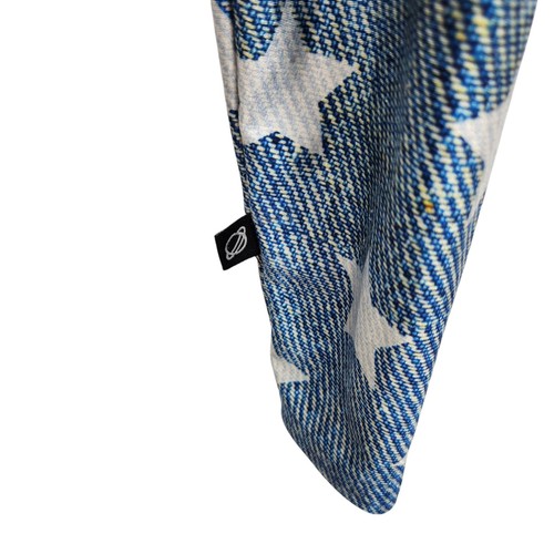 Terez Girls Star Print Leggings Size Medium Blue White Digitized Print USA - Picture 4 of 8