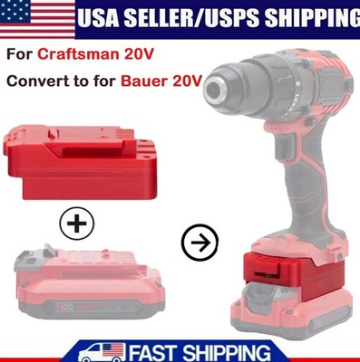For Craftsman 20V Lithium Battery Convert to for Bauer 20V Power Tools Adapter