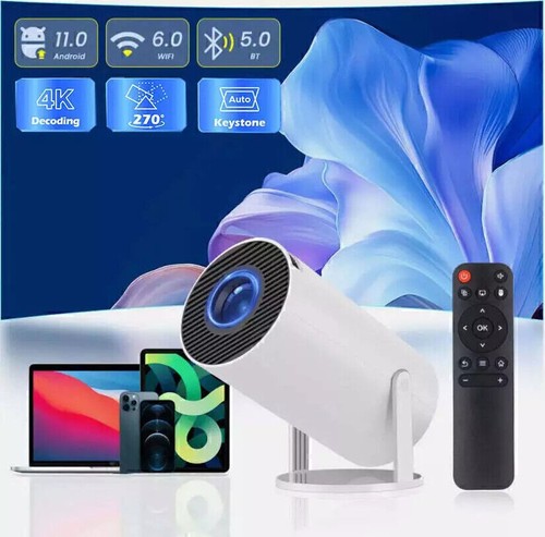 4K Mini Projector 10000 Lumen LED 1080P WiFi Bluetooth Portable UHD Home Theater - Picture 2 of 19