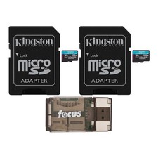 Kingston 128GB MicroSDXC Canvas Go Plus Memory Cards USB 2.0 Card Reader