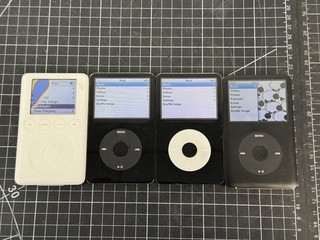 Lot of 4 Apple iPod Classics (3rd/5th/6th Gen) TESTED WORKING