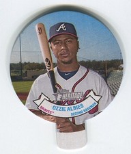 Ozzie Albies 2019 Topps Heritage 1970 Baseball Stars Candy Lids #7 SP Braves
