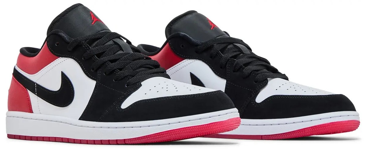 Air Jordan One Retro Sneakers White Shoes Black Toe Trainers Men