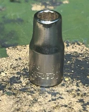 Snap-on Tools  1/4" Drive 7/32" 12PT SAE Shallow Chrome Socket TMD7 USA 