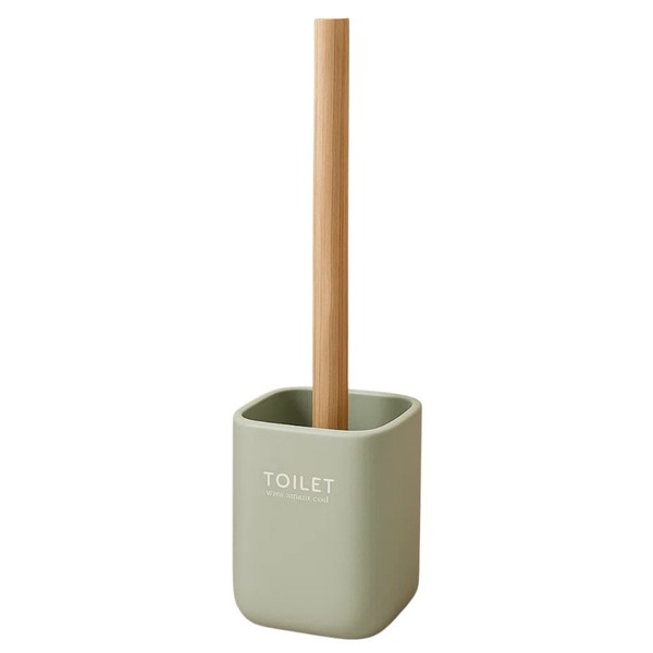 Wc-Garnitur ToilettenbüRste Wc BüRste KlobüRste 9X9X37Cm Modern GrüN Kunststoff-image