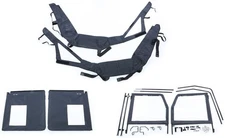 Seizmik Soft Door Set for 09-14 Polaris Ranger Mid Size with Round Cage