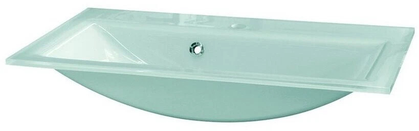 Lavabo de cristal Fackelmann Kara Bianco 86296 80 x 50 cm