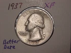 1937 WASHINGTON QUARTER XF BETTER DATE FREE SHIPPING