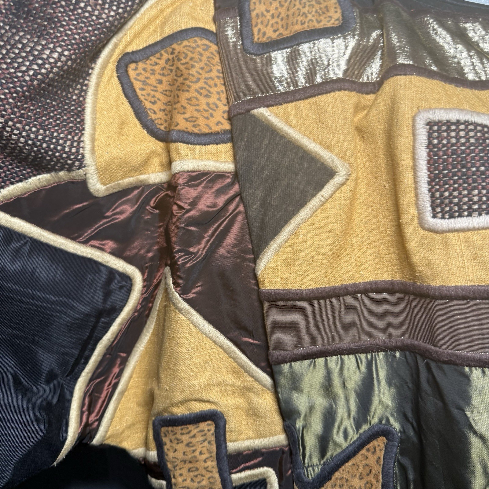 Vintage Mexico Patchwork Jacket Designer Boho Fes… - image 7