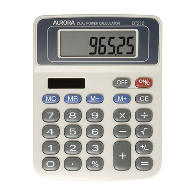 Aurora DT210 Basic Tischrechner grau