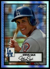 2021 Topps Chrome Platinum Anniversary Steve Sax #690 Prism Refractor
