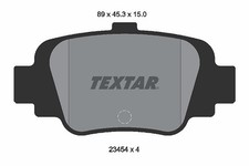 TEXTAR Bremsbelagsatz, Scheibenbremse Hinterachse für NISSAN