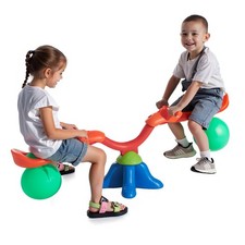  New Kids Seesaw,55 lbs Load Capacity per Seat,Sit and Spin Teeter Totter w/Hand