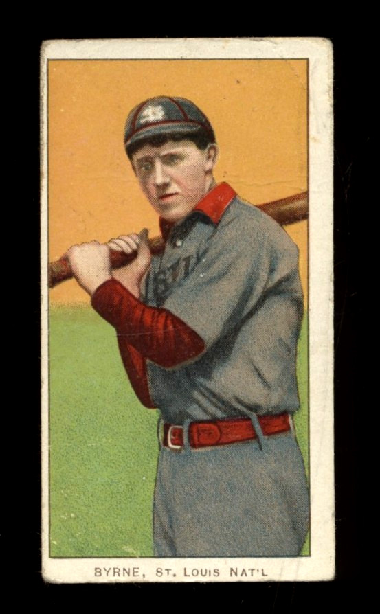 1909-11 T206 Sweet Caporal Bobby Byrne 350 Subjects Back RC GOOD