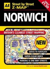 AA Street by Street Z-map Norwich (AA Street by Stree... Other cartographic Book