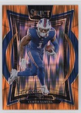 2024 Panini Select Concourse Orange Shock Prizm /499 Curtis Samuel #23 1ce5