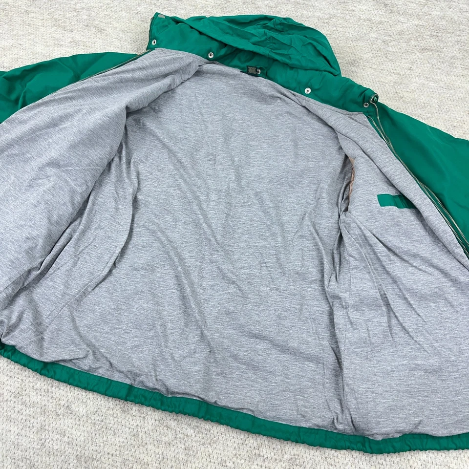 Винтажный J экипажа гребец плащ мужчин большой зеленый дождевик с капюшоном с подкладкой 90-х - Изображение 3 из 4