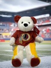 Washington Redskins Bammers Bear Beanies Stuffed Animal Plush 9  ; Suction Cups