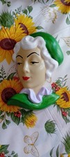 Art Deco style. lady face/plaque/mask wall hanging