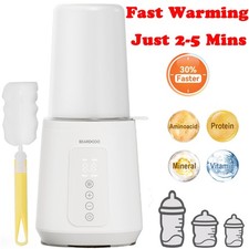 12-in-1 Baby Bottle Warmer Fast Milk Warmer with Timer for Breastmilk  Formula