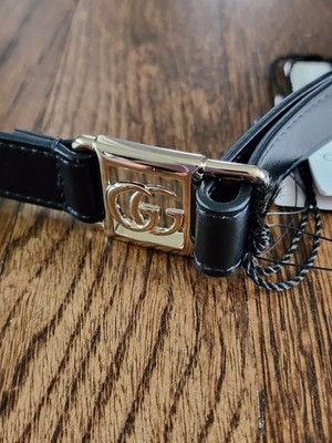 Brand New Gucci GG Belt Black Slim Leather 90 Koko Calf | eBay display picture 3