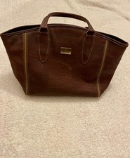 Borsa a mano Bent & Bree Dixie Tote in sughero marrone strutturata borsa grande