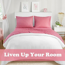 Mi Zone Size Sheet Sets Kids Polka Dot Sheets for Girls 100 Twin Hot Pink