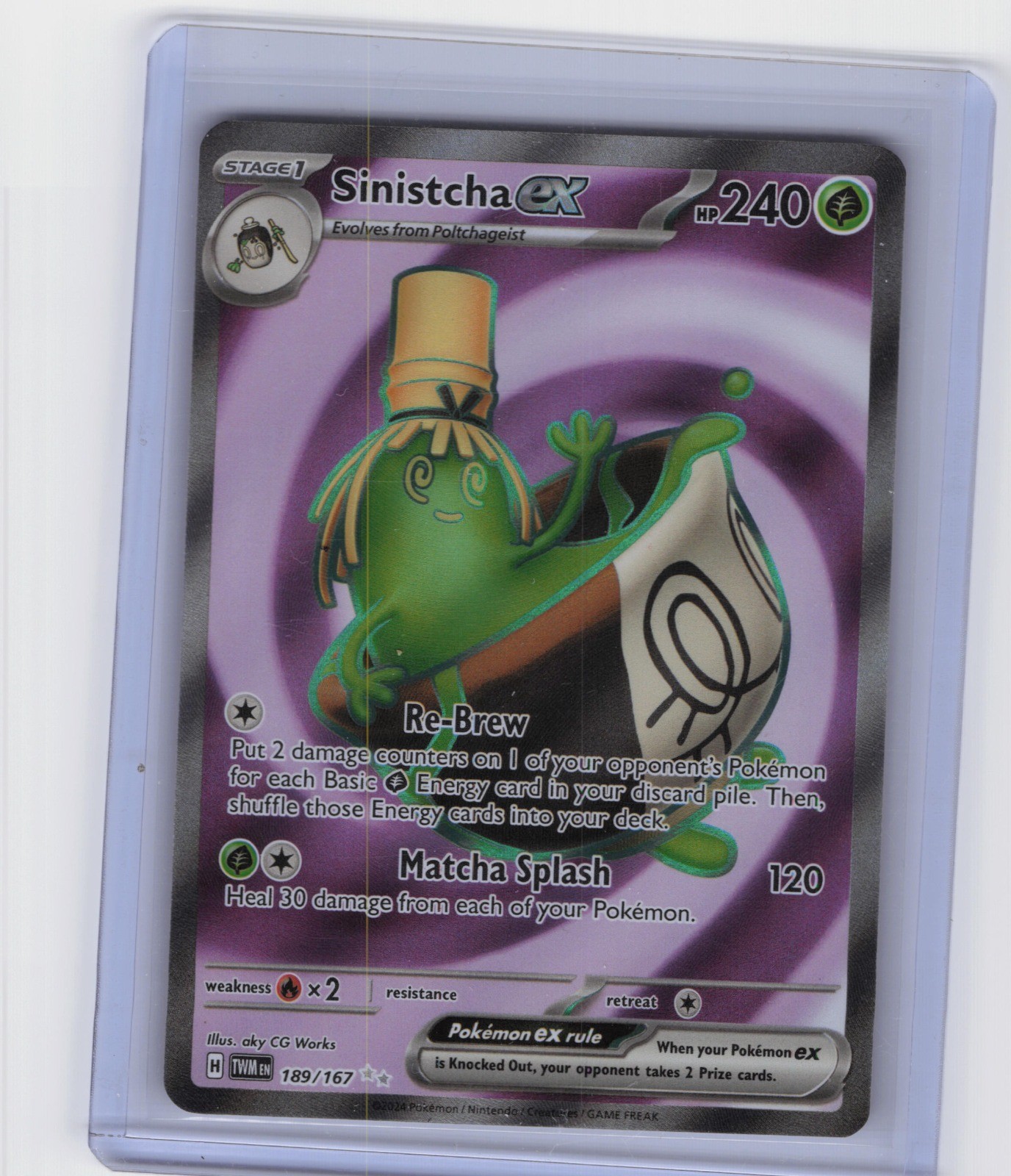 Sinistcha ex Ultra Rare SV06: Twilight Masquerade 189/167 NM