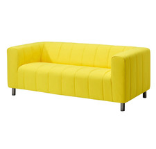 Housse IKEA KLIPPAN pour canapé 2 places, Langban jaune vif NEUVE