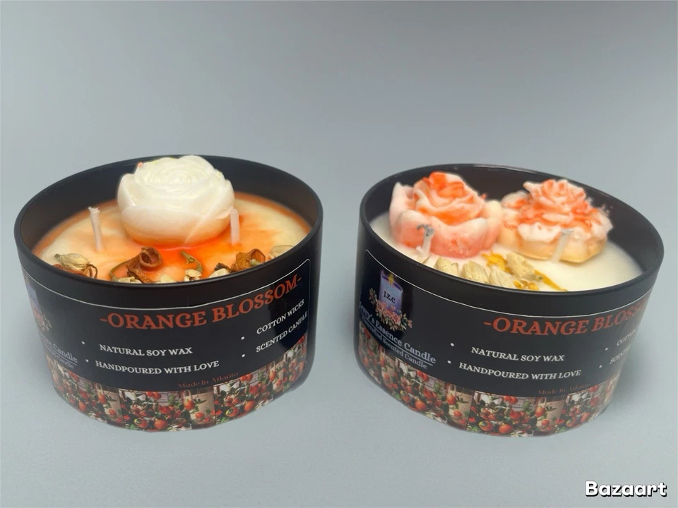 Orange Blossom  + 100% natural Soy Wax + Include 1 Assorted wax melt - Image 2 of 4
